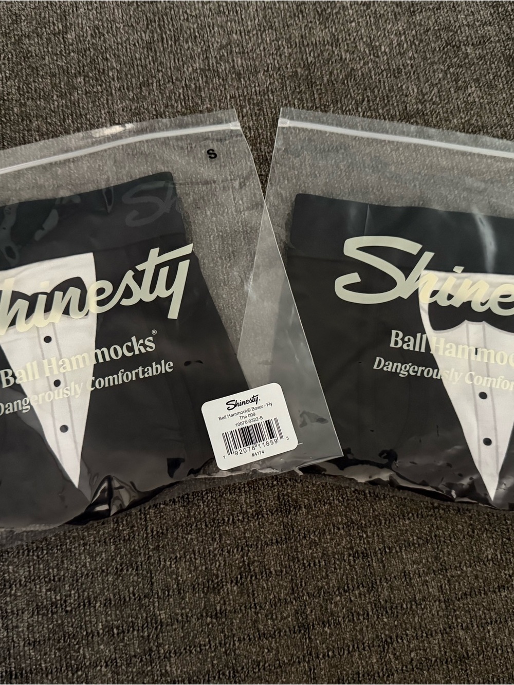 Shinesty Men’s Black Ball Hammocks Boxer Briefs